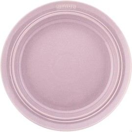 Staub Z1023-896 Deep Plate, 9.4 inches (24 cm), Chiffon Rose, Deep Plate, Ceramic, Microwave Safe