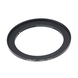 vhbw Filter Adapter Ring 77 mm Compatible with Hasselblad B60 Bayonet Camera, Digital Camera Lenses - Matte Black