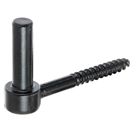 Alberts 306625 Screw-In Bracket, J-Hook, with Cut Thread, Black Dip Paint, Backset Diameter 14 mm, Length 105 mm