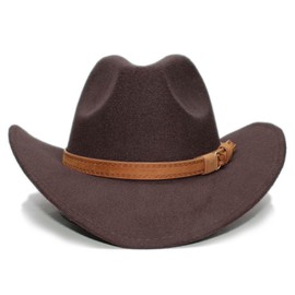 Toddler Boys Cowboy Hat, Baby Infant Cowboy Hats, Toddler Cowgirl Hat for Girls, Kids Western Cowboy Hat Coffee 1-3