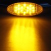 Partsam 10pcs 6.5" LED Marker Lights, Oval Amber 16LED Side