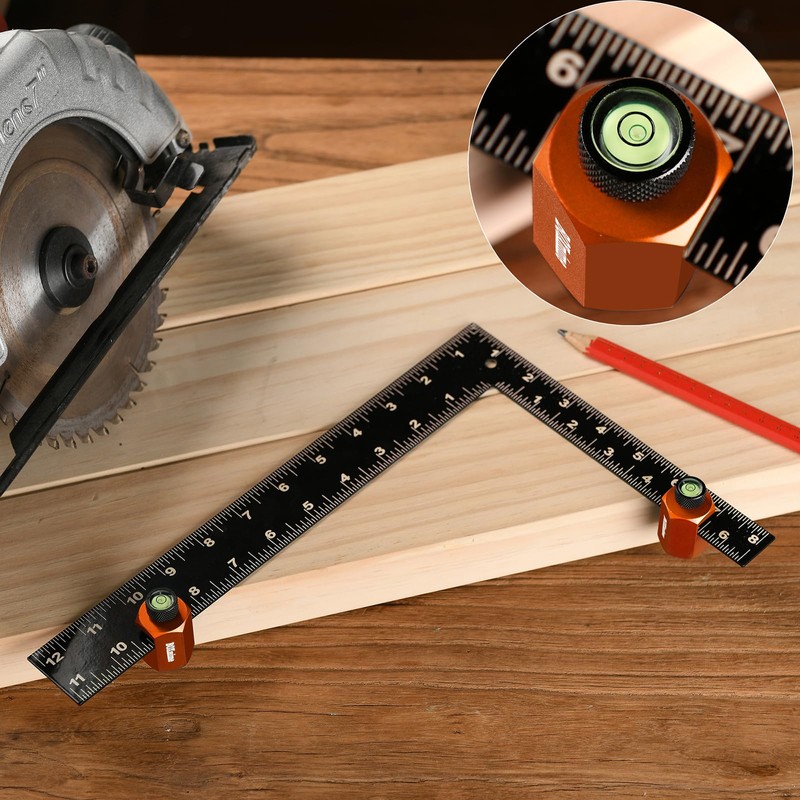 BOXmime Stair Gauges for Framing Square Metal/Wood Fabrication Layout Attachment