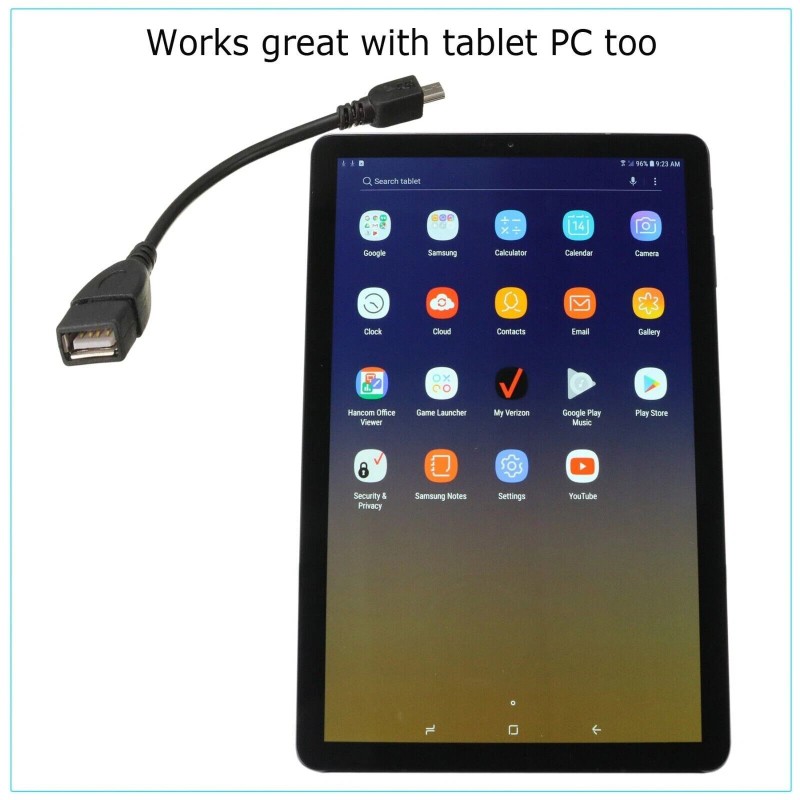 OTG Micro USB Cable Adapter Male to 2.0 Female 6"