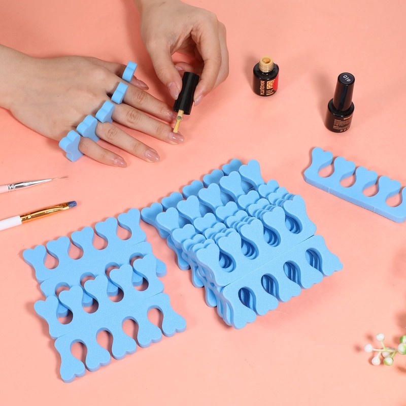 100 Pcs Sponge Toe Separators Soft Finger Separators Premium Pedicure