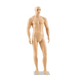 72.8" Male Full-Body Clothing Model, Adjustable and Detachable Limbs, Durable Metal Base, Realistic Facial Features, Body Shape, Mannequin arms and Legs can be rotated
