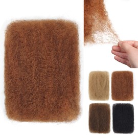 Sangtok 14 inch Afro Kinkys Bulk Human Hair, 100% 4C Human Hair for Dreadlock Extensions,Repair Locs,Mini Twists and Braids (50g/Pack), 30