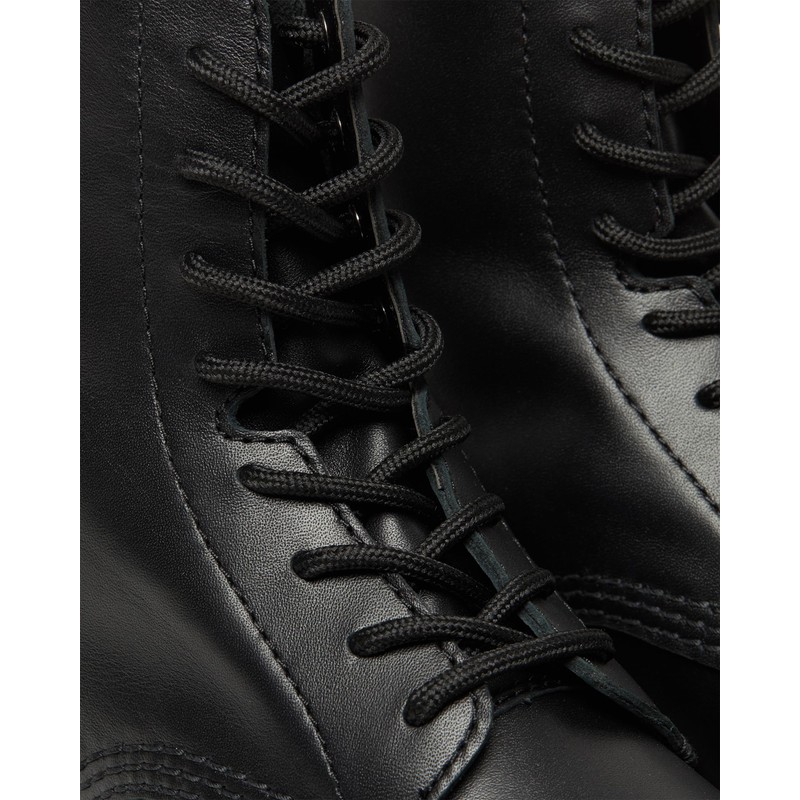 Dr. Martens Women's Audrick 8-Eye Boot Combat, Black Nappa Lux,
