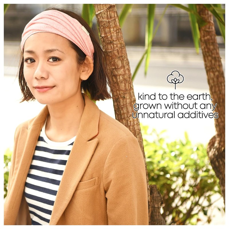 Wide ORGANIC Cotton Bandana Headband - Womens Mens bandana headbands