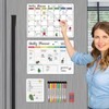 Magnetic Dry Erase Calendar Whiteboard, 1 Set Including Monthly, Weekly,