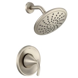 Moen T2842EPBN Glyde Shower Only System with Rainshower Showerhead without Valve, Brushed Nickel