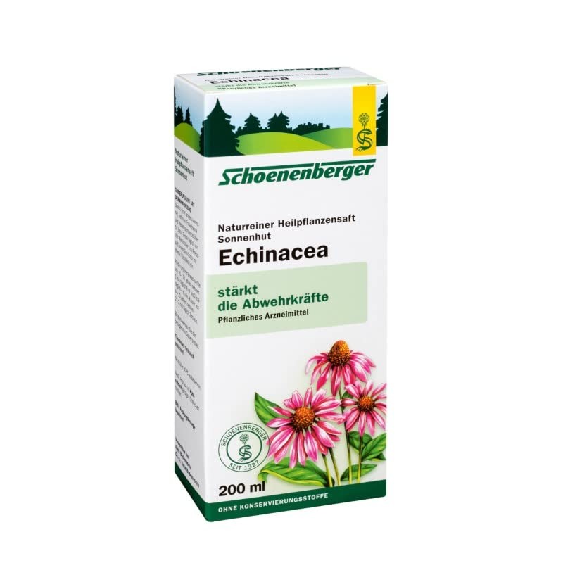 Schoenenberger Echinacea Natural Plant Juice Coneflower, 200 ml Solution