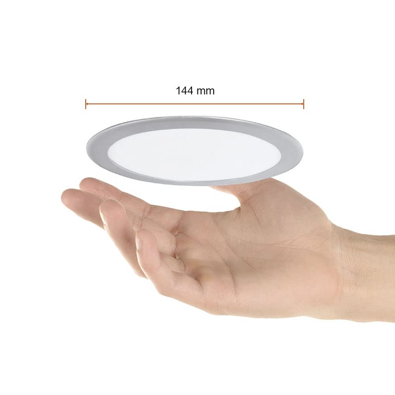 Tecnolite Lámpara Empotrado LED, Color Blanco, 9 W, Luz Blanca