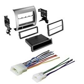 American International Single-DIN /Double-Din Car Stereo Install Kit /Harness for 2005-11 Toyota Tacoma