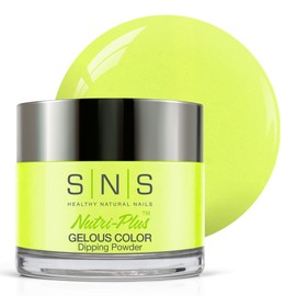 SNS Nail Dip Powder, Gelous Color Dipping Powder - Belvedere Lookout (Yellow/Cream) - Long-Lasting Dip Nail Color Dip Nail Color Lasts 14 Days - Low Odor & No UV Lamp Needed - 1 Oz