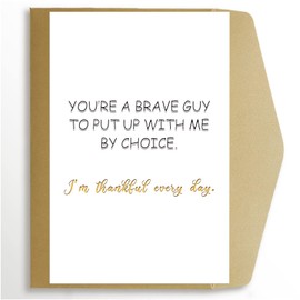 Goroar Funny Father’s Day Card for Stepdad, Stepdad Birthday Card, Appreciation Card for Stepfather, Thank You for Being My Stepdad Card