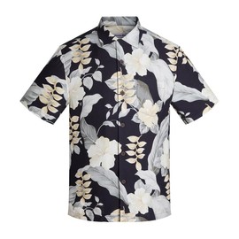 Havana Breeze Men's Hawaiian Shirts Silk and Cotton Blend Button Down Short Sleeve Tropical Print Camp Shirts XXL