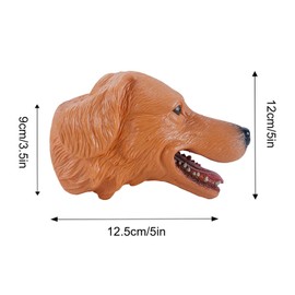 Andux Animal Hand Puppet Realistic Soft Rubber Interactive Role Play Hand Puppet Toys DWSO-01 (Labrador)