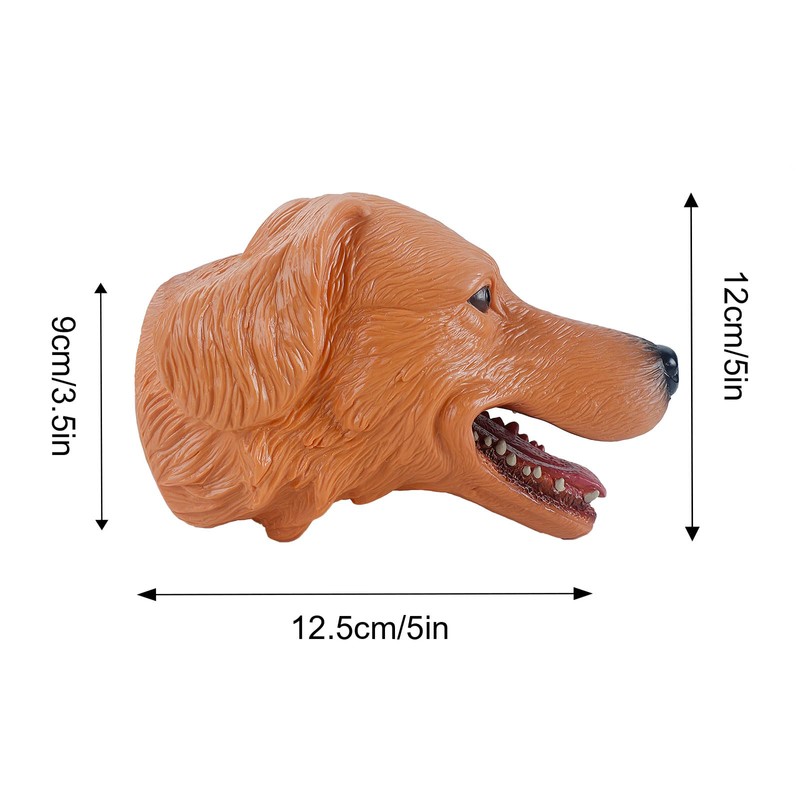 Andux Animal Hand Puppet Realistic Soft Rubber Interactive Role Play