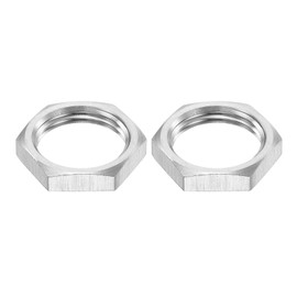 QUARKZMAN G3/8 Pipe Fitting Hex Thin Lock Nut Locking Nut Female Fixing 304 Stainless Steel Pack of 2