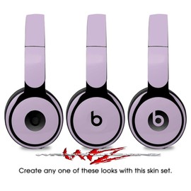 Skin Decal Wrap Works with Original Beats Solo Pro Headphones Solids Collection Lavender Skin Only Beats NOT Included