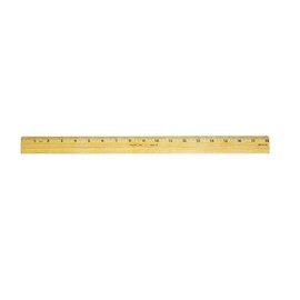 PACIFIC ARC WDC18 WOOD RULER WITH METAL EDGE 18IN