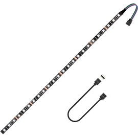 Vrabocry LED RGB PC Light Strip 1PCs 19.7in Computer Case LED Strip for 12V 4-Pin LED headers for ASUS Aura Sync, Gigabyte RGB Fusion, MSI Mystic Light, ASRock