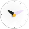 Stephanie Imports Modern Minimalist Purple & Black Wall Clock