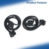 Black Door Trim Molding Left and Right Kit Rubber Sealing