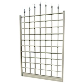 Dura-Trel Winchester 57 x 95 Inch PVC Vinyl Outdoor Garden Patio Trellis, with Wall Mounting Screws, White