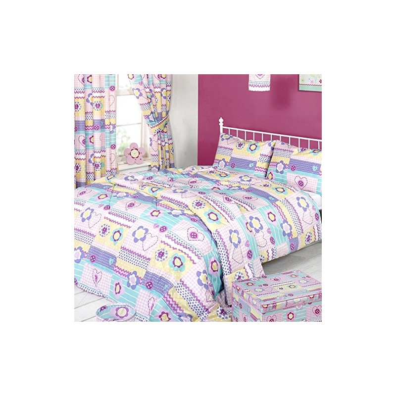 Piccolo Patchwork Duvet Cover & Pillowcase Set, Multi, Single