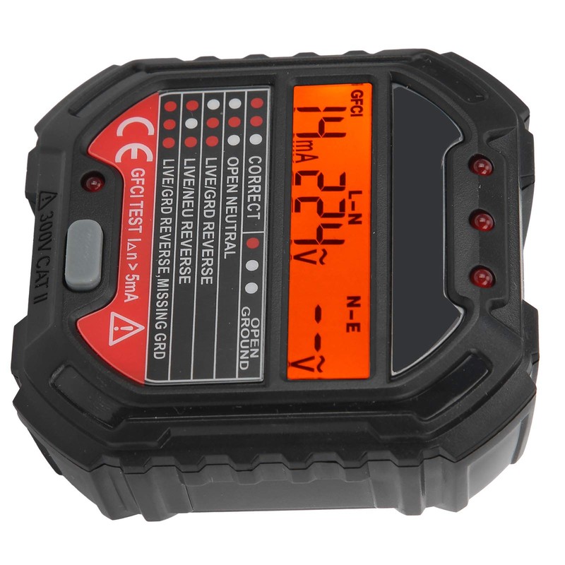 Probador de Toma de Corriente HT107B Detector de Circuito Eléctrico