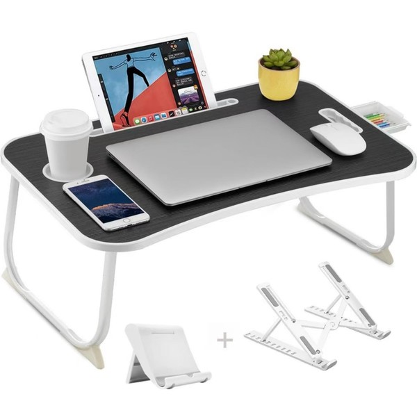 Foldable Lap Desk for Laptop, 23.62Inch Laptop Lap Desk with