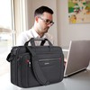VANKEAN 17.3" Expandable Waterproof Laptop Briefcase for Travel & Business