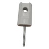 Electric Fence Insulator Porcelain Lag Screw Insulator - 12 Pack
