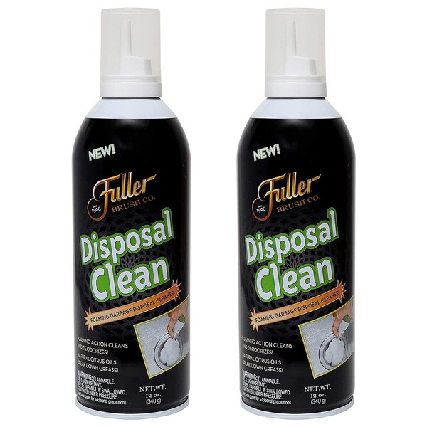 Fuller Brush Garbage Disposal Cleaner – Foaming Action - Fresh Citrus Scent – 12 oz. - 2 Pack