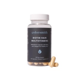 colorsmith Biotin Hair Multivitamins, 2500mcg Biotin with Collagen, 60 Capsules, 30 Day Supply