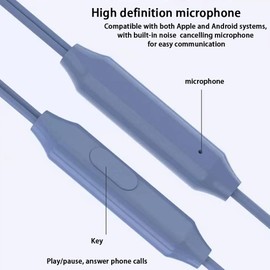 5 Packs Wired Earbuds-in-Ear Headphones with Microphone, Universal 3.5mm Plug Wire Control Style Headphones, Suitable for Sports, Fitness, Gaming ﻿ (Green)