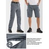 Mens Hiking Pants Convertible Outdoor Waterproof Quick Dry Zip Off
