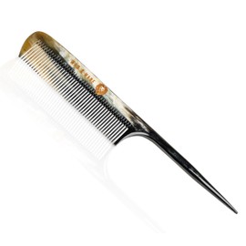 Premium Handmade 100% Oxhorn Anti-static Rat Tail Fine Tooth Comb for Women & Men