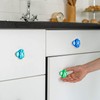 Youyole 10 Pcs Dresser Crystal Knobs 30mm Glass Pull for