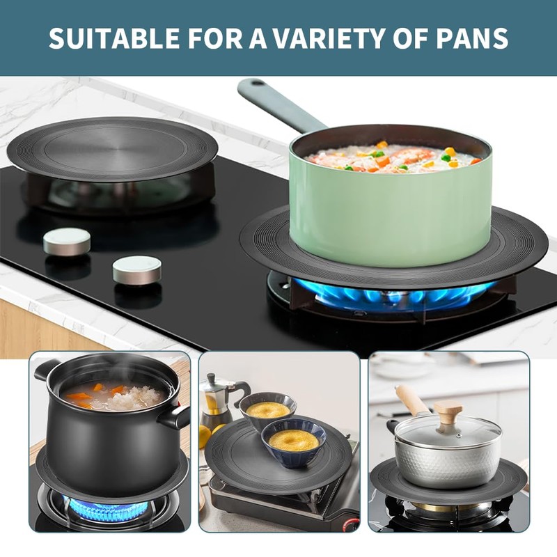 Aluminum Gas Stove Heat Diffuser - Conduction Plate, Flame Guard
