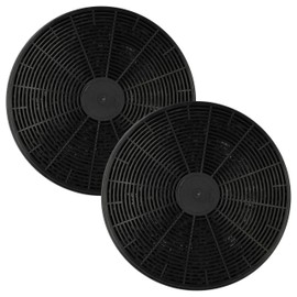 vhbw 2 x Activated Carbon Filters Compatible with Respekta CH 22035 IXA, CH22078IX, CH22081IX, CH22068IX, CH22077IX Cooker Hood - 17.5 cm