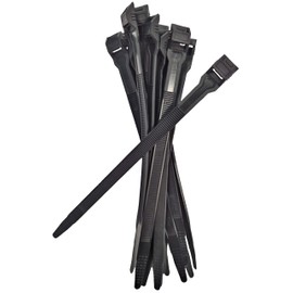 7.2" Low Profile Cable Ties - 100 Pack (Black)