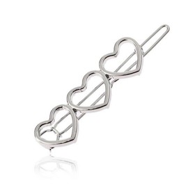 Silver Hollow Love Heart Hairpin Alloy Barrettes Hair Clips Hair Bangs Clip Hair Accessories For Woman Girls Clips and Barrettes