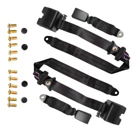 Jeep 2X Genuine Jeep Wrangler 3 Point Safety Adjustable Seat Belt Straps Car Vehicle