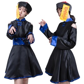 Matreeglam Cosplay Costume, Halloween, Costume, Cute, Ghost, Zombie, Halloween Costume, Adult, Women's, Skirt, One Size, 4-piece Set (Blue)