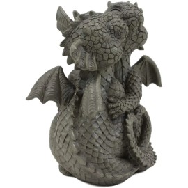 Ebros Romantic Valentines Baby Garden Dragons Cuddling Tight Statue 5.25" Tall