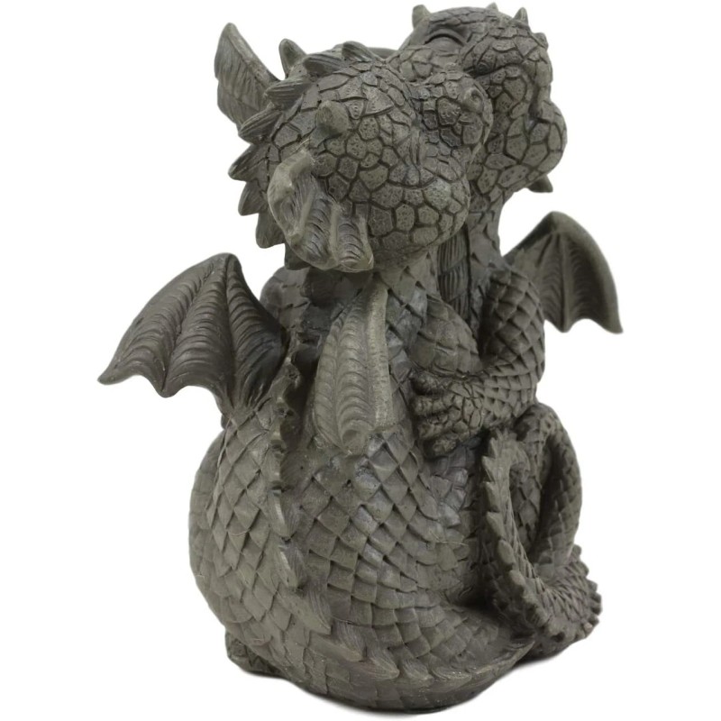 Ebros Romantic Valentines Baby Garden Dragons Cuddling Tight Statue 5.25"