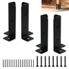 CNQLIS 4pcs Adjustable Deck Post Anchor Base Brackets Fit 1.5x1.5,