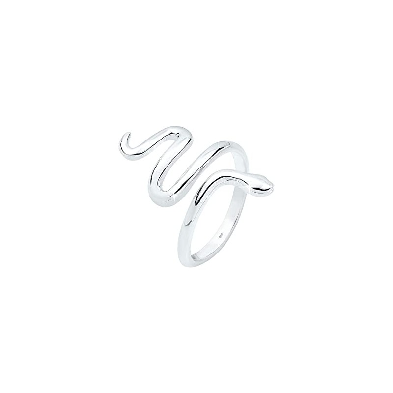 Elli Women's Snake Ring Loop Statement in 925 Sterling Silver,